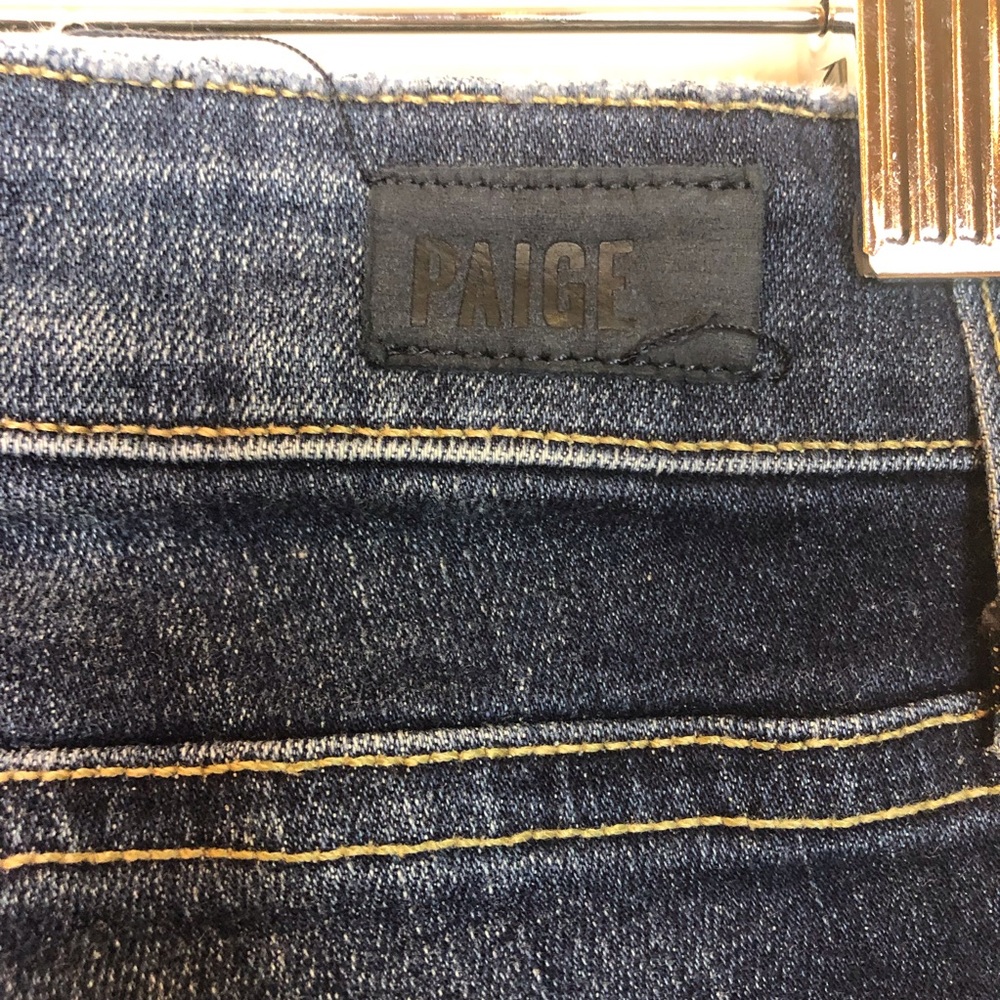 Paige Cropped Patchwork Jeans SZ 27 - Picture 6 of 6